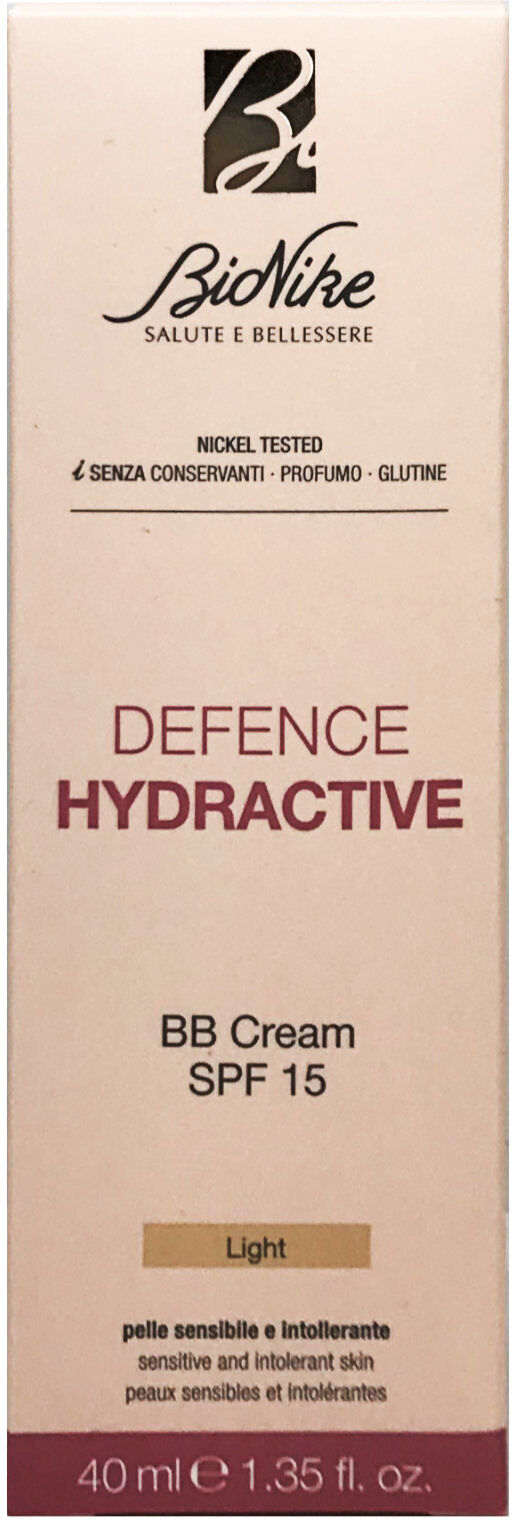 bionike defence hydractive - bb cream spf15 light 40 ml