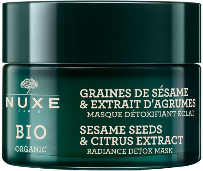 nuxe bio organic - graines de sésame & extrait d'agrumes maschera detox 50 ml