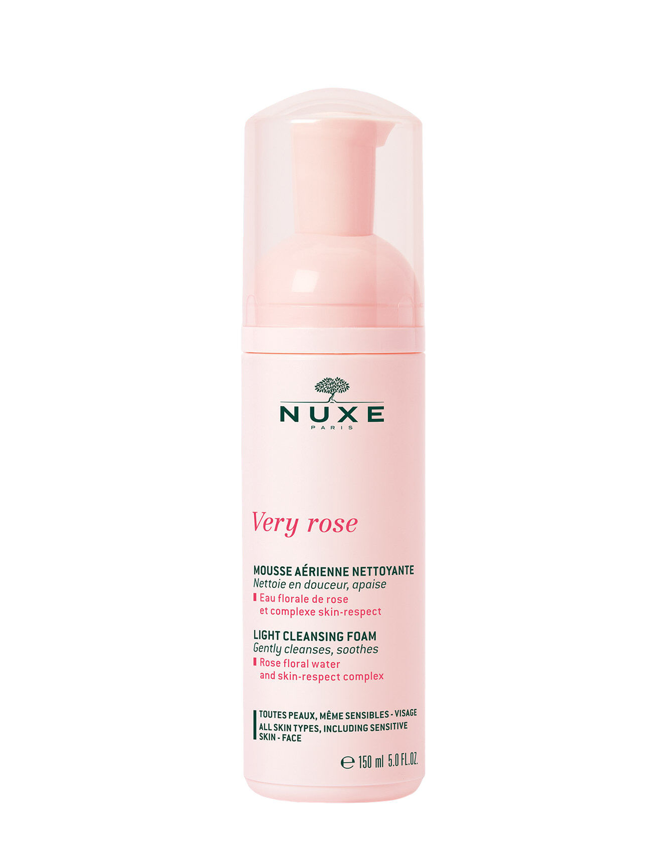 nuxe very rose - mousse leggera detergente 150ml