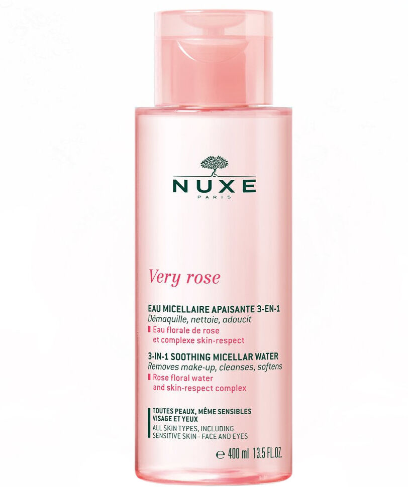 nuxe very rose - acqua micellare lenitiva 3 in 1 400 ml