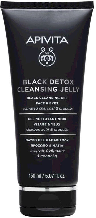 APIVITA Black Detox Cleansing Jelly With Activated Charcoal & Propolis 150ml