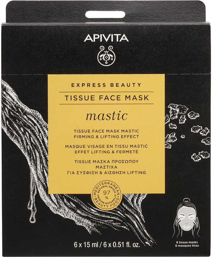 APIVITA Express Beauty - Tissue Face Mask Mastic 15 Ml