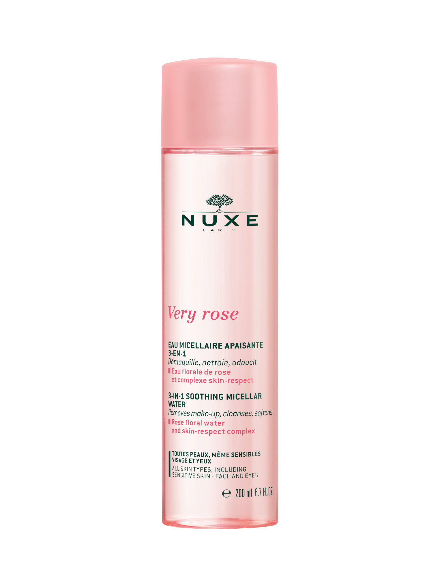 NUXE Very Rose - Acqua Micellare Lenitiva 3 In 1 200 Ml