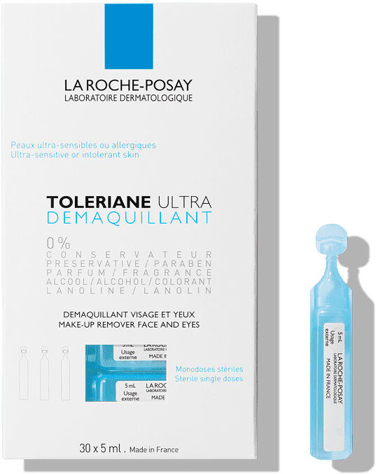 la roche-posay toleriane ultra - struccante viso e occhi 30 ampolle