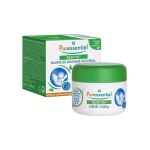 PURESSENTIEL Resp Ok Balsamo Da Massaggio Pettorale Bebè 30ml