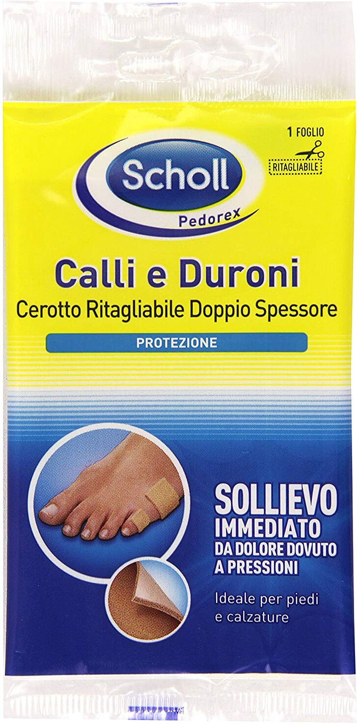 SCHOLL Calli E Duroni Cerotto Ritagliabile Doppio Spessore 1 Foglio