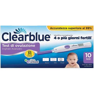 Clearblue Test Di Ovulazione 4 O Più Giorni Fertili 10 Test Digital