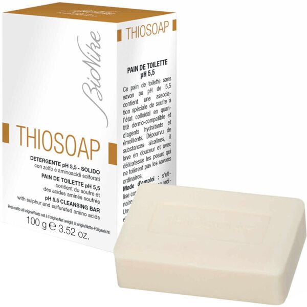 bionike thiosoap - detergente ph 5,5 solido 100 grammi