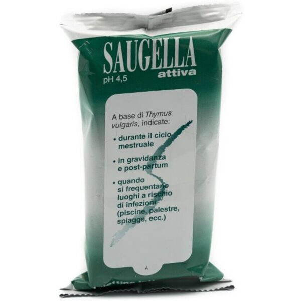 saugella ph 4,5 attiva salviettine intime detergenti 15 salviettine