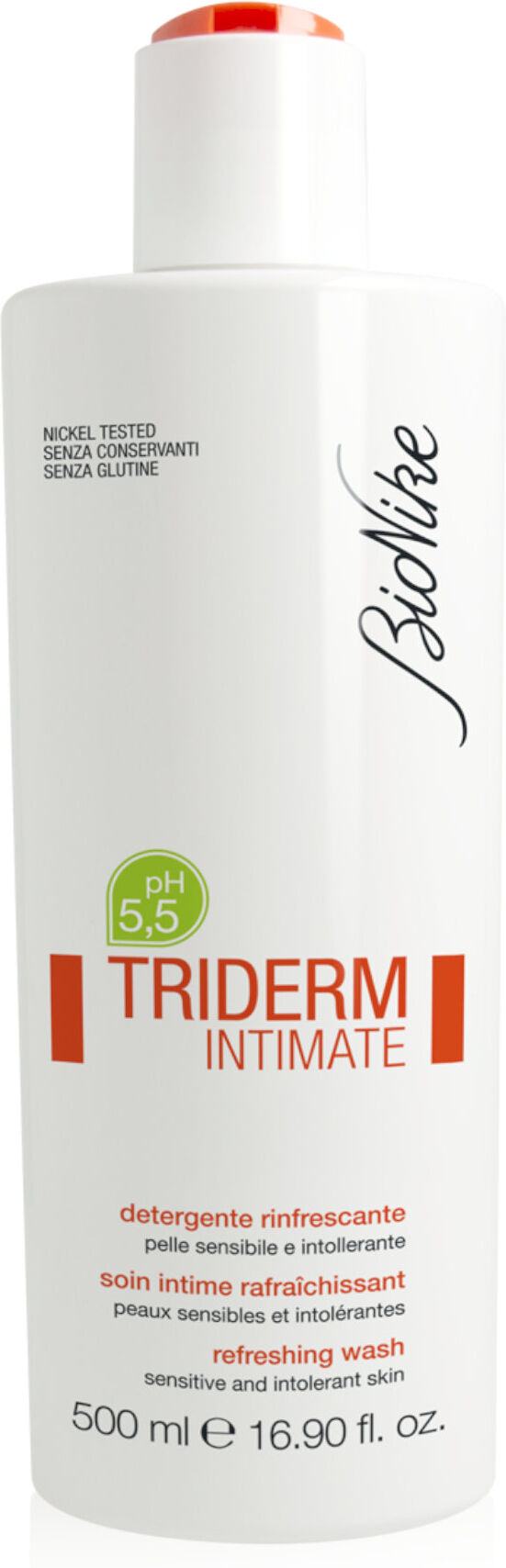 bionike triderm - intimate ph5,5 detergente rinfrescante 500ml