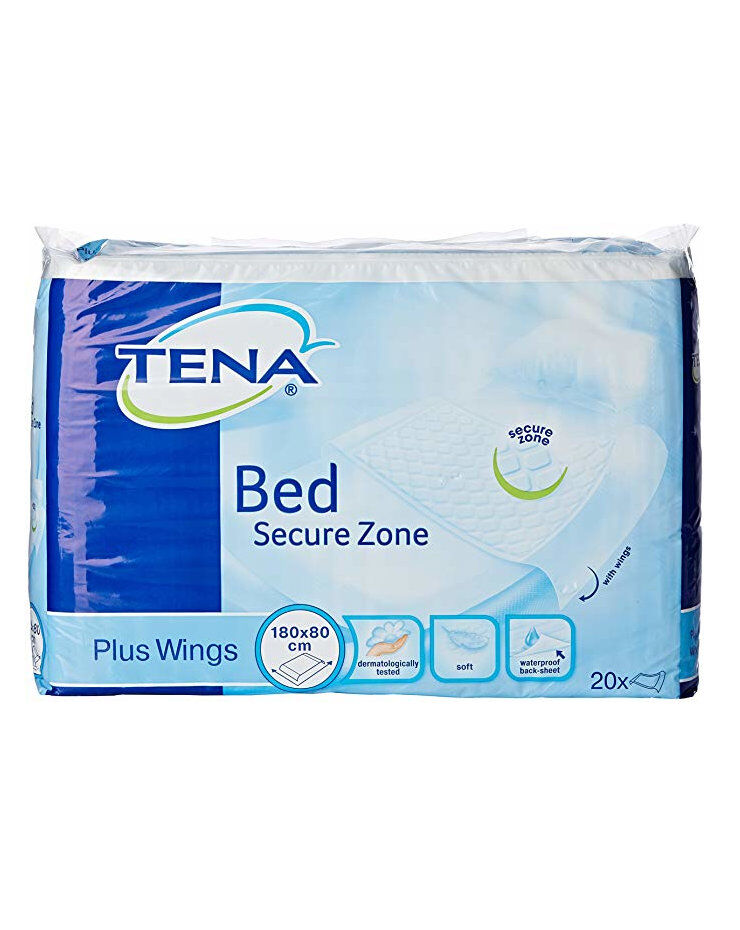 tena bed secure zone traversa 80 x 180 cm 20 materassini assorbenti