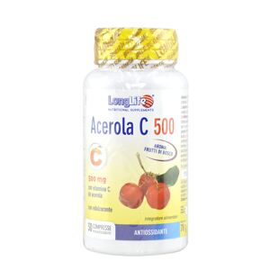 LONG LIFE Acerola C 500 30 Compresse Masticabili Frutti Di Bosco