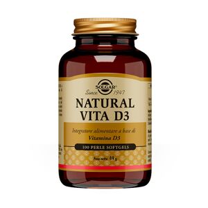 SOLGAR Natural Vita D3 100 Perle Softgels