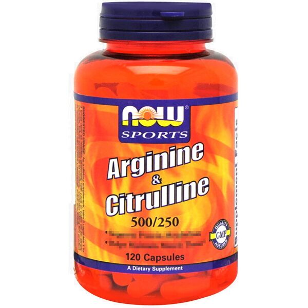 now foods arginine & citrulline 120 capsule