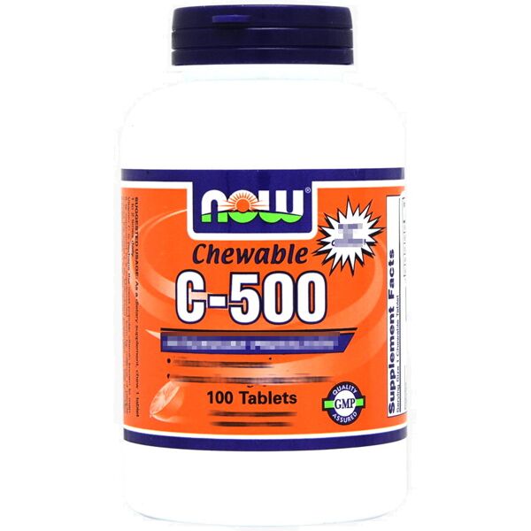 now foods c-500 chewable 100 compresse arancia