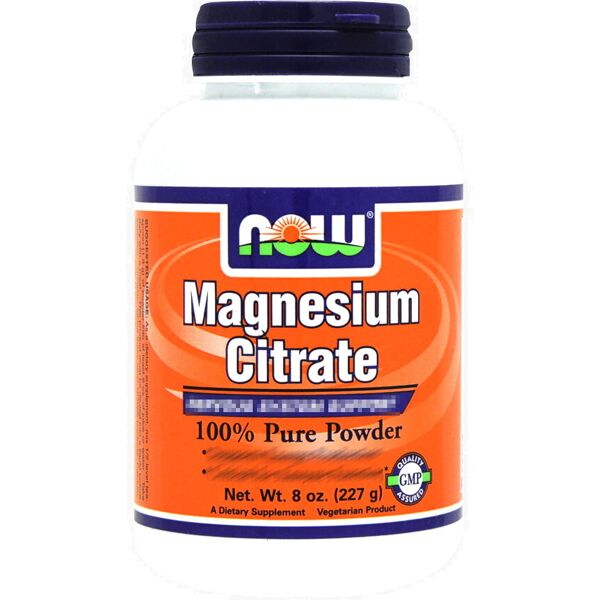 now foods magnesium citrate 227 grammi