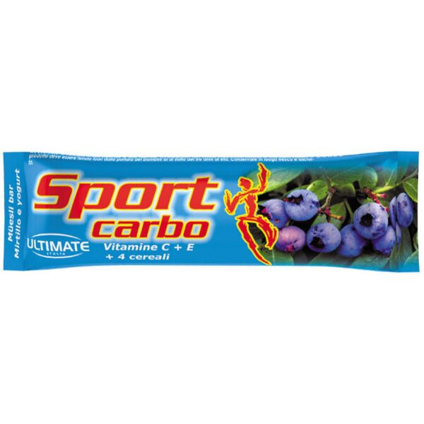 ultimate italia sport carbo 1 barretta da 25 grammi fragola