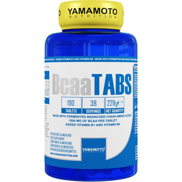 yamamoto nutrition bcaa tabs 190 compresse