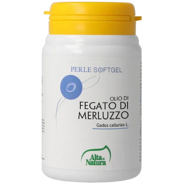 alta natura olio di fegato di merluzzo 100 perle da 722 mg