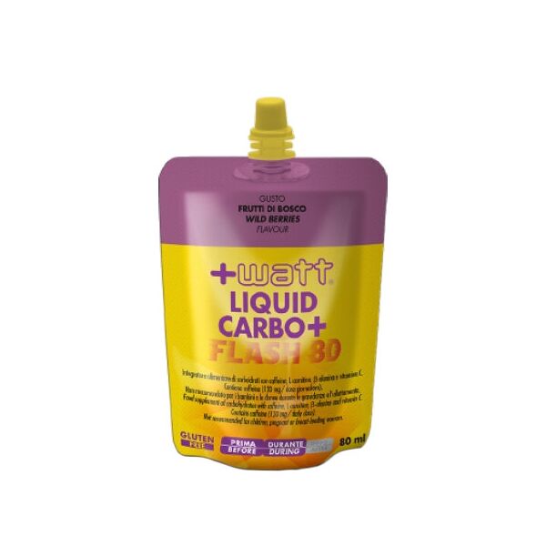 +watt liquid carbo+ flash 1 cheerpack da 80 ml frutti di bosco
