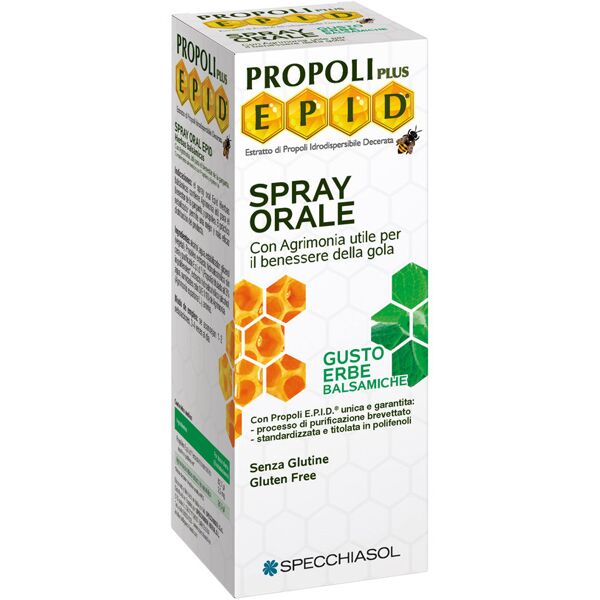 specchiasol epid propoli plus spray orale con erbe balsamiche 15ml