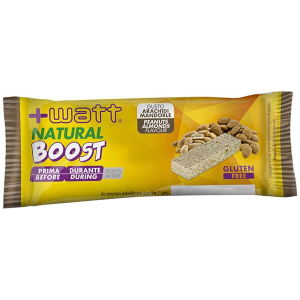 +watt natural boost 1 barretta da 40 grammi arachidi e mandorle