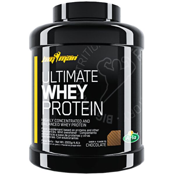 big man ultimate whey protein 2000 grammi fragola