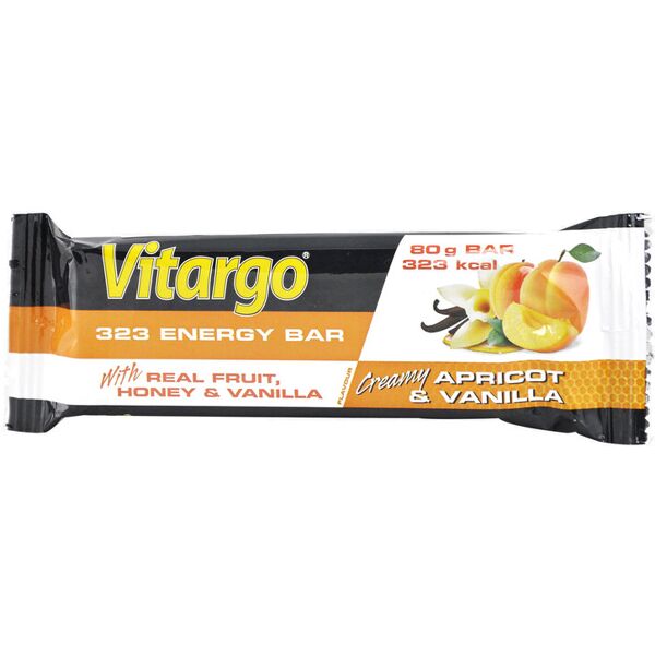 vitargo 323 energy bar 1 barretta da 80 grammi albicocca vaniglia