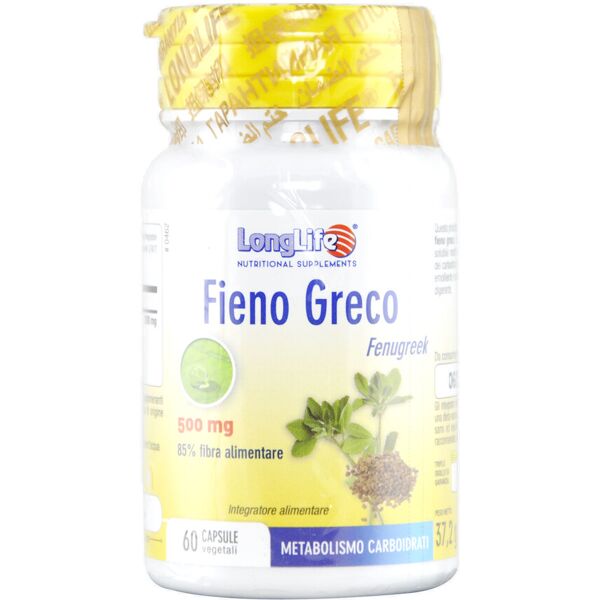 long life fieno greco 500mg 60 capsule