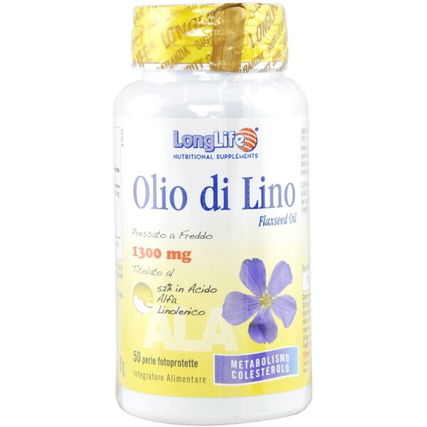 long life olio di lino 1300mg 50 perle