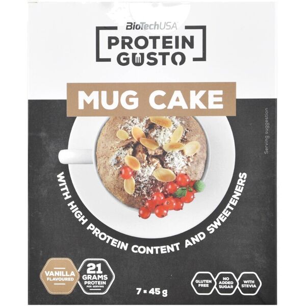 biotech usa protein gusto - mug cake 7 buste da 45 grammi vaniglia