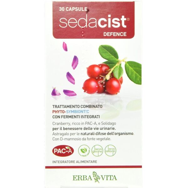 erba vita sedacist defence 15 capsule phyto da 500mg + 15 capsule symbiontic da 500mg