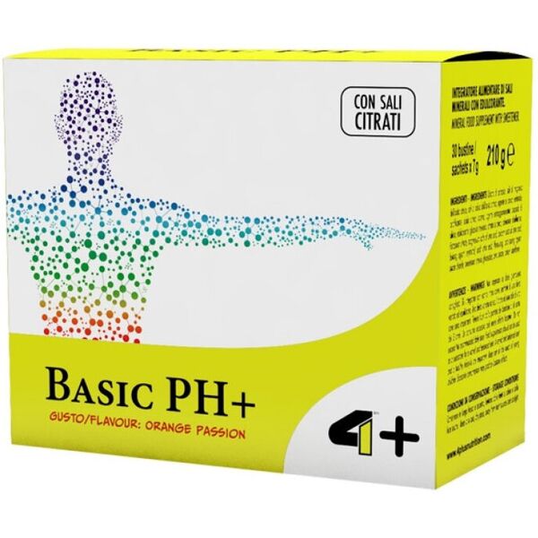 4+ nutrition basic ph+ 30 bustine da 7 grammi arancia