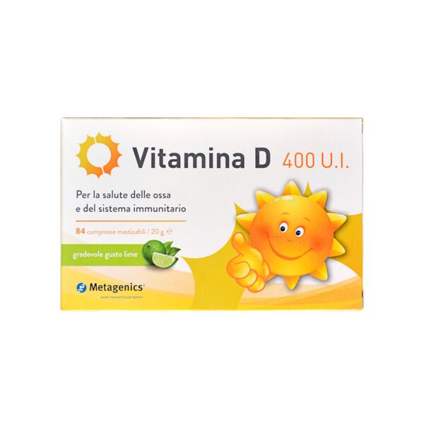 metagenics vitamina d 400 u.i. 84 compresse masticabili lime