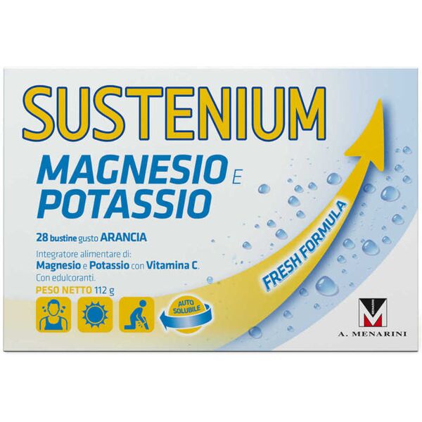 sustenium magnesio e potassio 28 bustine arancia