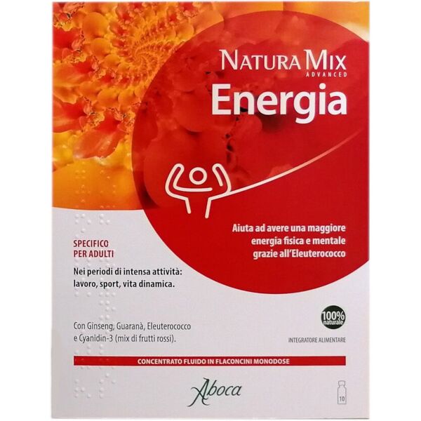 aboca natura mix advanced - energia 10 flaconcini