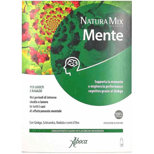 aboca natura mix advanced - mente 10 flaconcini