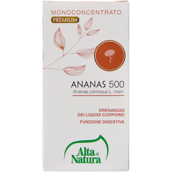 alta natura terra nata - ananas 500 40 tavolette da 500mg