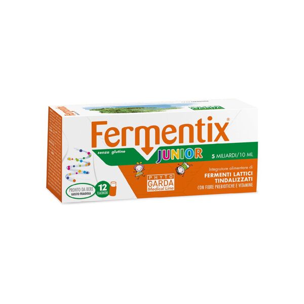 phyto garda fermentix - junior 12 flaconcini da 10 ml fragola