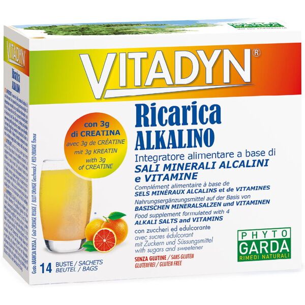 phyto garda vitadyn - ricarica alkalino 14 bustine da 7 grammi arancia rossa