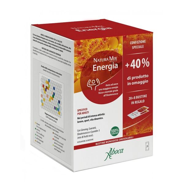 aboca natura mix advanced - energia 20 + 8 bustine promo