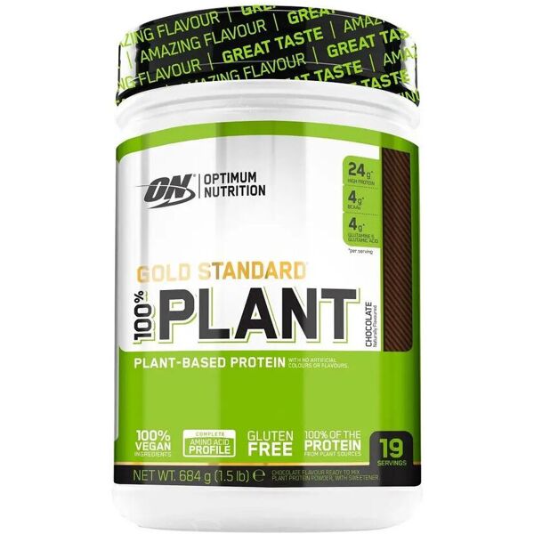 optimum nutrition gold standard 100% plant 684 grammi cioccolato