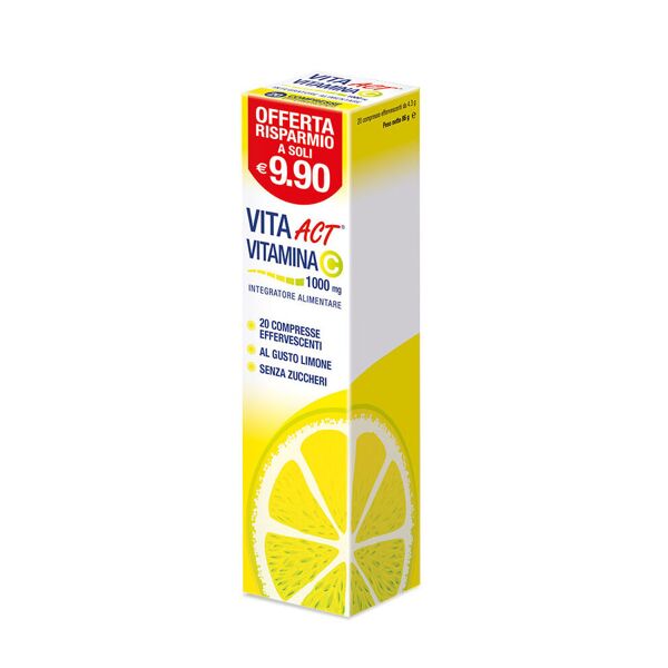 linea act vita act vitamina c 20 compresse effervescenti limone