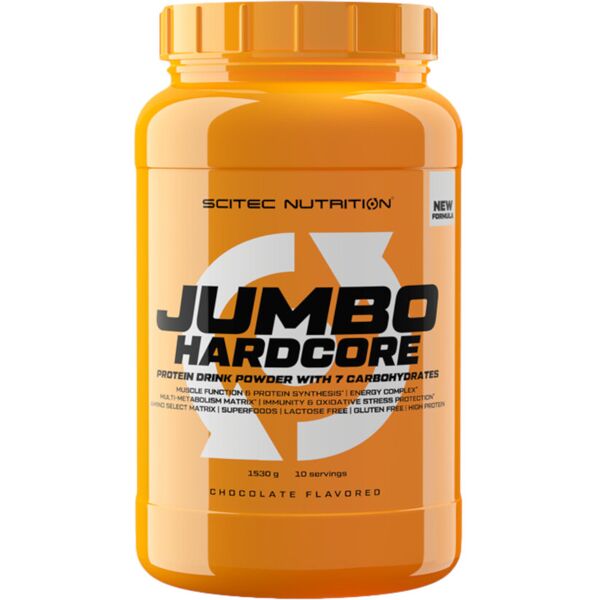 scitec nutrition jumbo hardcore - new formula 1530 grammi cioccolato bianco granell.