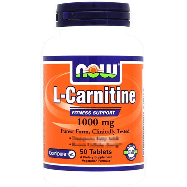 now foods l-carnitine 1000mg 50 tavolette