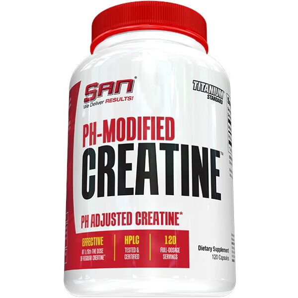 san nutrition creatine ph-modified 120 capsule