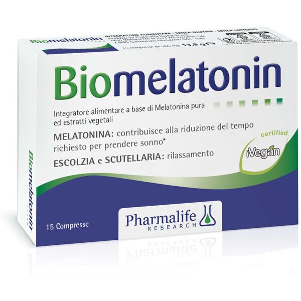 pharmalife biomelatonin 15 compresse