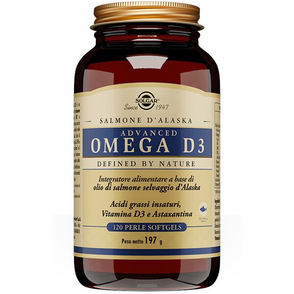 solgar advanced omega d3 120 perle softgels