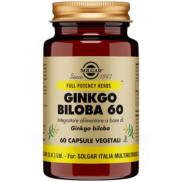 solgar ginkgo biloba 60 60 capsule vegetali