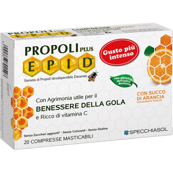 specchiasol epid propoli plus compresse con succo di arancia 20 compresse masticabili